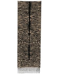 Fendi - Tiger-Print Fringed Scarf - Lyst