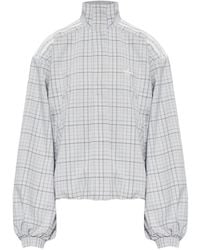 adidas - Check-Print High-Neck Sweatshirt - Lyst