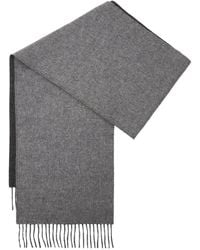 Loewe - Logo-Patch Fringed Scarf - Lyst
