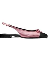 Tory Burch - Cap-Toe Slingback Ballet Flats - Lyst