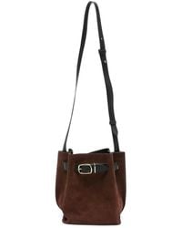 Paul Smith - Buckle-Detail Suede Bucket Bag - Lyst