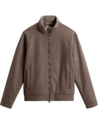 Woolrich - Chaqueta bómber de punto - Lyst