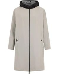 Herno - Hooded Zip-Fastening Side-Pockets Coat - Lyst