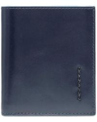 Piquadro - Porte-Cartes En Cuir À Plaque Logo - Lyst