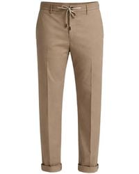 Peserico - Drawstring Poplin Track Trousers - Lyst