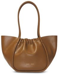 Proenza Schouler - Large Carved Python Ruched Tote - Lyst