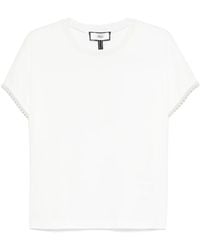 Nissa - パールディテール Tシャツ - Lyst