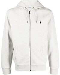 Polo Ralph Lauren - Long-sleeved Double-knit Relaxed-fit Jersey Hoody X - Lyst