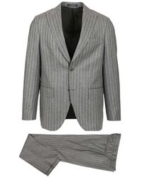 Al Duca d'Aosta - Pinstripe Peak-Lapel Suit - Lyst