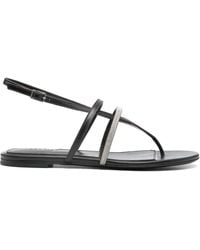 Peserico - Leather Sandals - Lyst