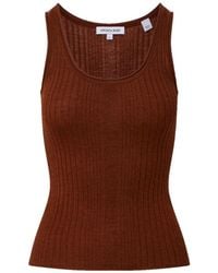 Veronica Beard - Birke Ribbed-Knit Tank Top - Lyst