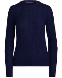 Ralph Lauren - Cable-Knit Cashmere Sweater - Lyst
