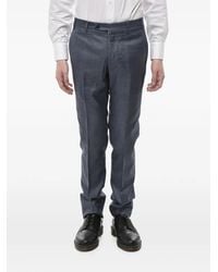 Corneliani - Silk-Blend Belt-Loop Trousers - Lyst