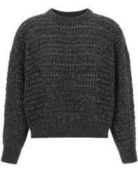 Brunello Cucinelli - Sequin-Embellished Open-Mesh Sweater - Lyst