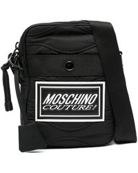 Moschino - Borsa messenger con logo goffrato - Lyst
