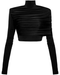 Aleksandre Akhalkatsishvili - Jersey Crop Top - Lyst
