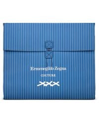 ZEGNA - Pinstripe Logo-Print Tote Bag - Lyst