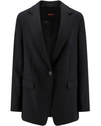 BOSS - Blazer Met Enkele Rij Knopen - Lyst