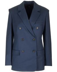 Theory - Double-Breasted Blazer - Lyst