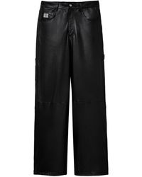 Marc Jacobs - Wide-leg Leather Trousers - Lyst