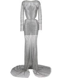 GIUSEPPE DI MORABITO - Langes Kleid mit Kristallen - Lyst