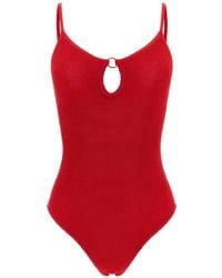 Hunza G - Toni Ring-Detail Swimsuit - Lyst