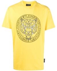 Philipp Plein - Logo Tiger-print T-shirt - Lyst
