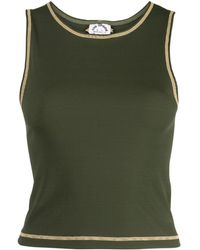 The Upside - Gabby Logo-embroidered Tank Top - Lyst