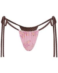 FAE SWIM - Birdie Reversible Bikini Bottoms - Lyst
