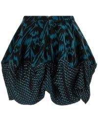 Kiko Kostadinov - Mini Evelyn Animal-Print Velvet Skirt - Lyst