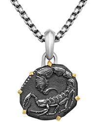 David Yurman - 18Kt And Sterling Scorpio Amulet (33Mm) - Lyst