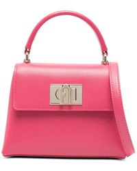 Furla - 1927 Top-Handle Lock Detail Mini Bag - Lyst