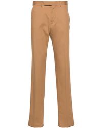 Zegna - Pantalones chinos ajustados de talle medio - Lyst