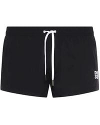 DSquared² - Logo-Print Swim Shorts - Lyst