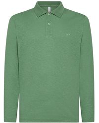 Sun 68 - Long-Sleeve Polo Shirt - Lyst