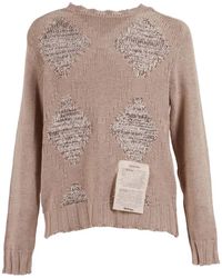 Ballantyne - Raw Diamond Intarsia-Knit Sweater - Lyst