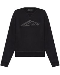 DSquared² - Icon Logo-Print Sweatshirt - Lyst