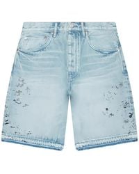 Purple Brand - Beaded Splatter-Effect Shorts - Lyst