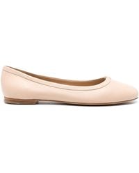 Chloé - Marcie Leather Ballerina Shoes - Lyst