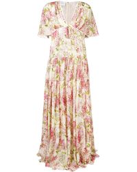 Giambattista Valli Jurk Met Bloemdessin - Meerkleurig