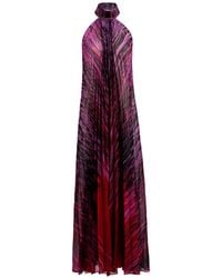 Silvia Tcherassi - Lucia Pleated Abstract-Print Maxi Dress - Lyst