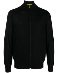 Paul Smith - Cardigan en maille fine à fermeture zippée - Lyst