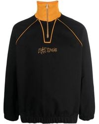 Rassvet (PACCBET) - Slogan-Embroidered Zipped Cotton Sweatshirt - Lyst