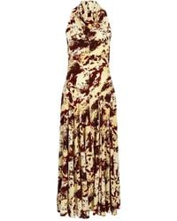 Proenza Schouler - Adelide Printed-Pattern Midi Dress - Lyst