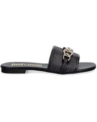 Just Cavalli - Chain-Link Woven Sandals - Lyst