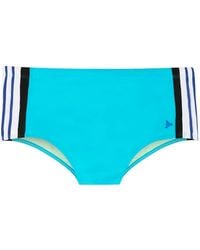 Amir Slama - Logo-Appliqué Striped Swim Shorts - Lyst