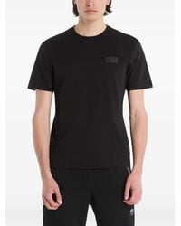 EA7 - T-Shirt Mit Logo-Patch - Lyst