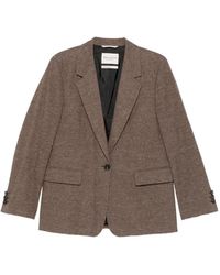 Marc O' Polo - Check-Pattern Single-Breasted Blazer - Lyst