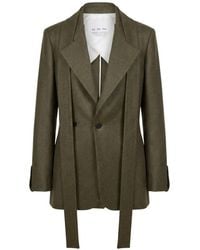 Sa Su Phi - Scarf-Detail Wool Blazer - Lyst
