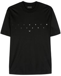 Emporio Armani - T-shirt à logo brodé - Lyst